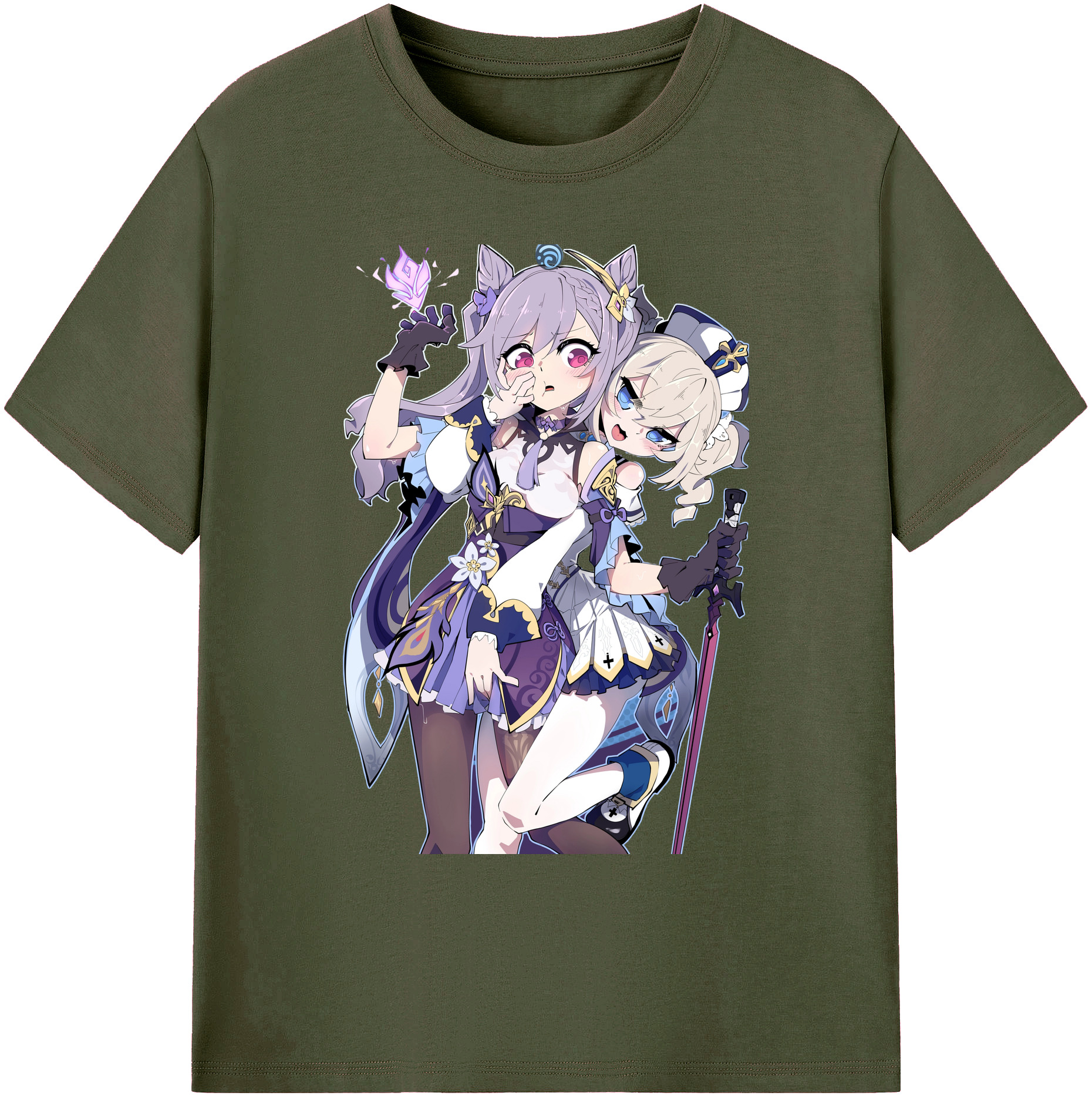 げんし神 刻晴 こくせい genshin Kokusei 綿100％ メンズ半袖Tシャツ｜肌触りやわらか＆通気性